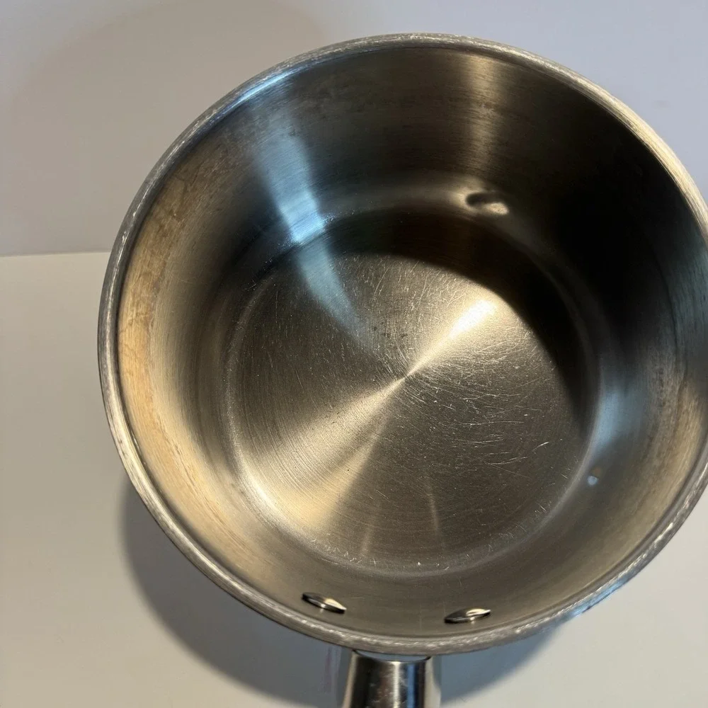Crofton Stainless Steel Saucepan Pot Copper Bottom 7.5
